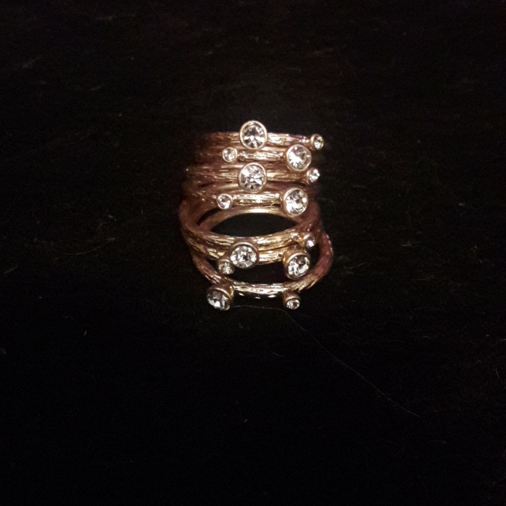 7 Pc Stackable Ring Set, Size 8